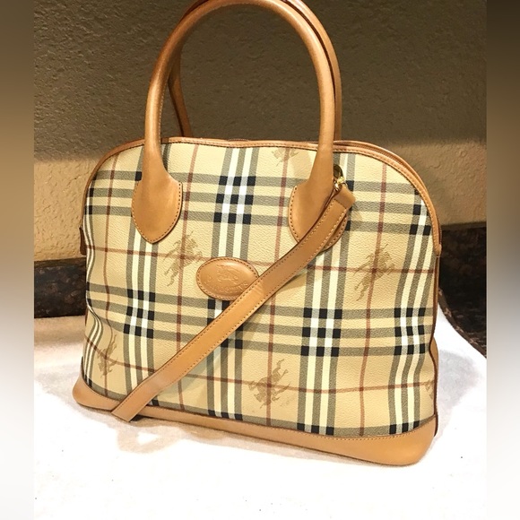 Burberry Handbags - Burberry Nova Check Satchel Vintage